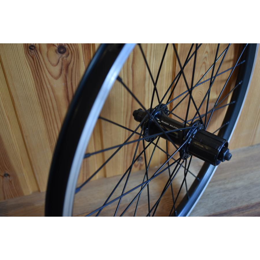 Wheel ホイール 前後セット 車輪 20インチ (406) 8/9/10段用 ブラック