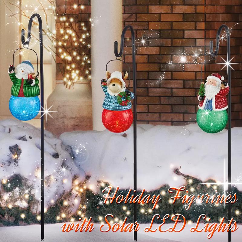 クリスマス ソーラーライト スティック型 3個セット 112cm ライト