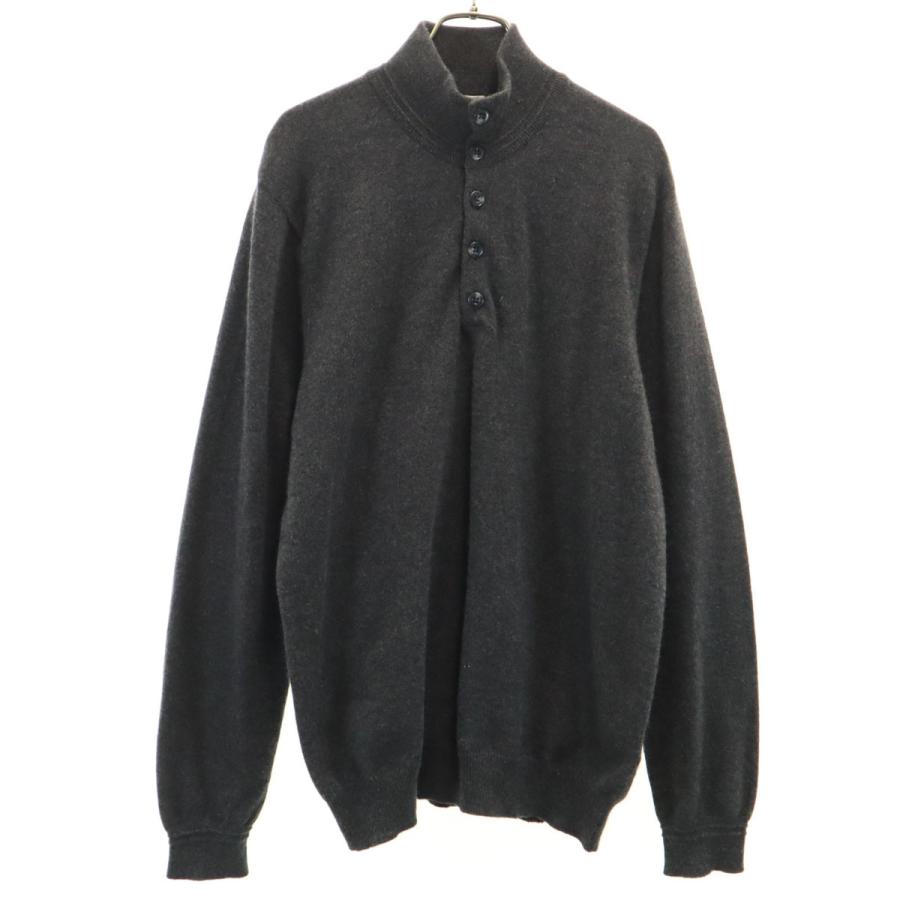 ユニクロ（UNIQLO） カシミヤ100％ 長袖 セーター XL チャコールグレー