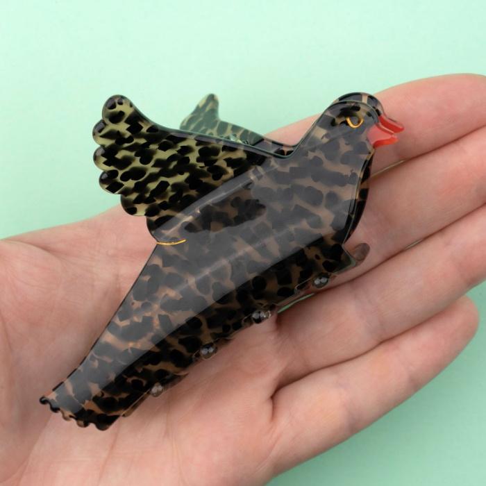 ククシュゼット 正規商品 ヘア アクセ クリップ かわいい 鳥 おしゃれ