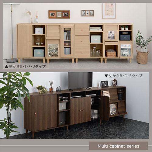 ぼん家具 本棚 オープンラック 引き出し 取っ手 脚付き ラック 棚 3段