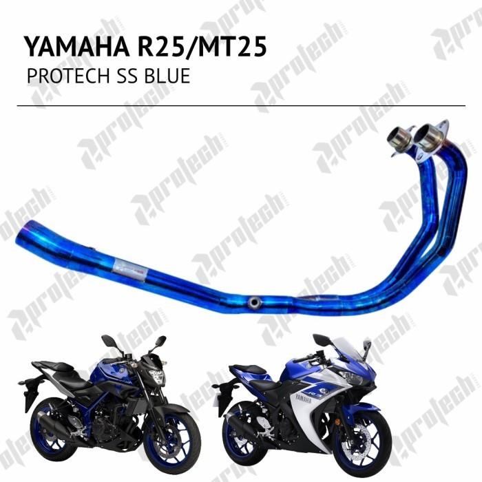 YAMAHA R25 MT25 エキゾーストパイプ フルステンレス ブルームーン