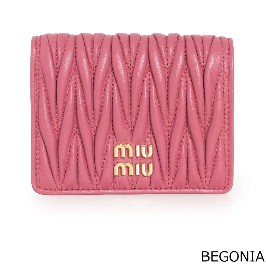 miu miu（ミュウミュウ） 財布 レディース 二つ折り財布 MATELASSE