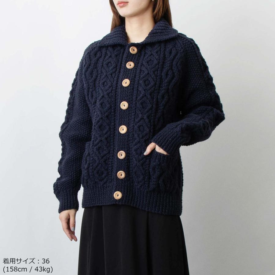 INVERALLAN（インバーアラン） 長袖ニットカーディガン ARAN LUMBER