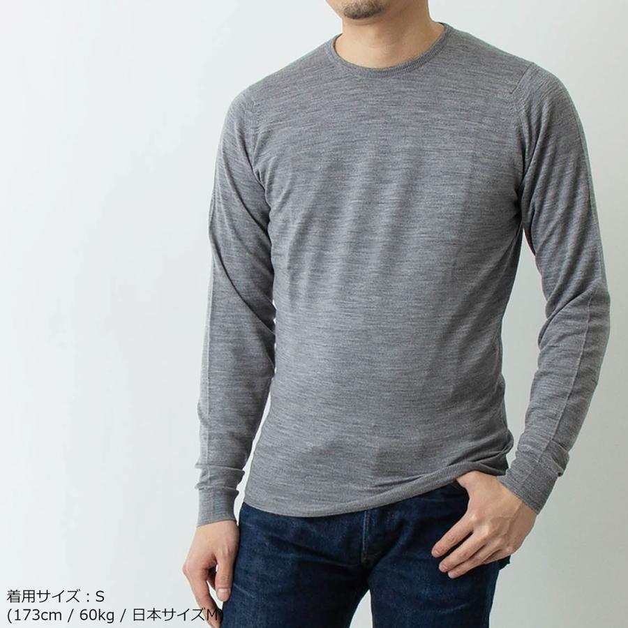 JOHN SMEDLEY（ジョンスメドレー） メンズ クルーネック長袖ニット