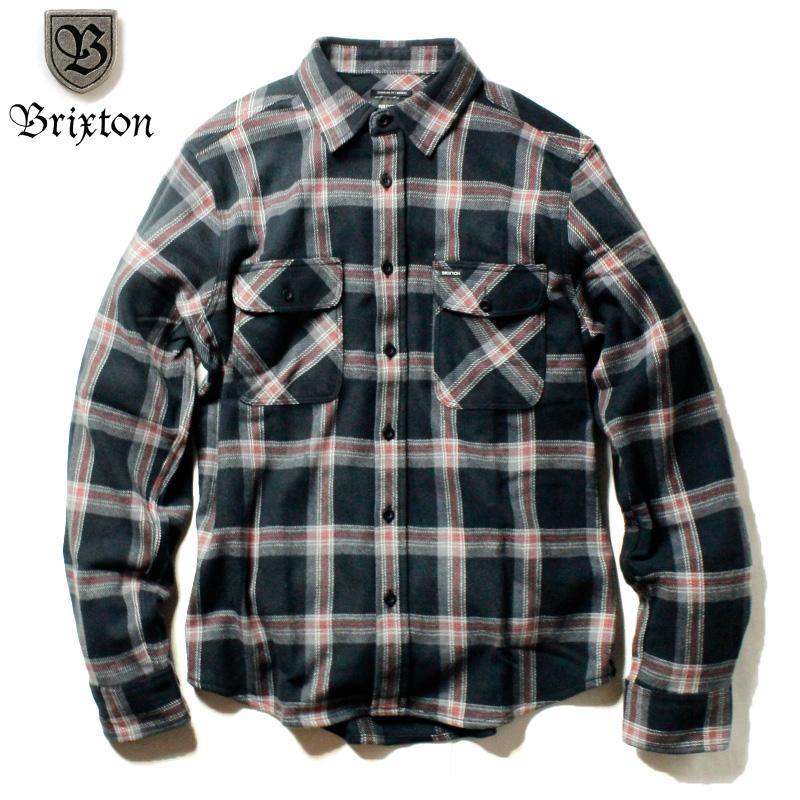 BRIXTON（ブリクストン） ネルシャツ チェックシャツ ストレッチ生地