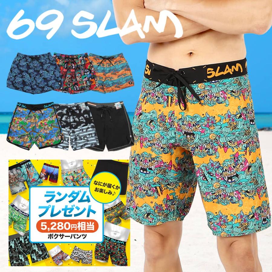 69SLAM（ロックスラム） サーフパンツ メンズ 水着 ハーフパンツ 紳士