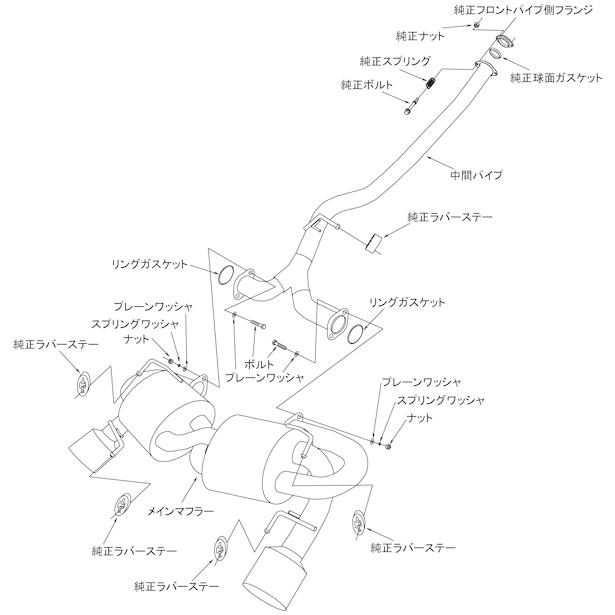 HKS（エッチケーエス） スーパーターボマフラー エキゾースト マフラー