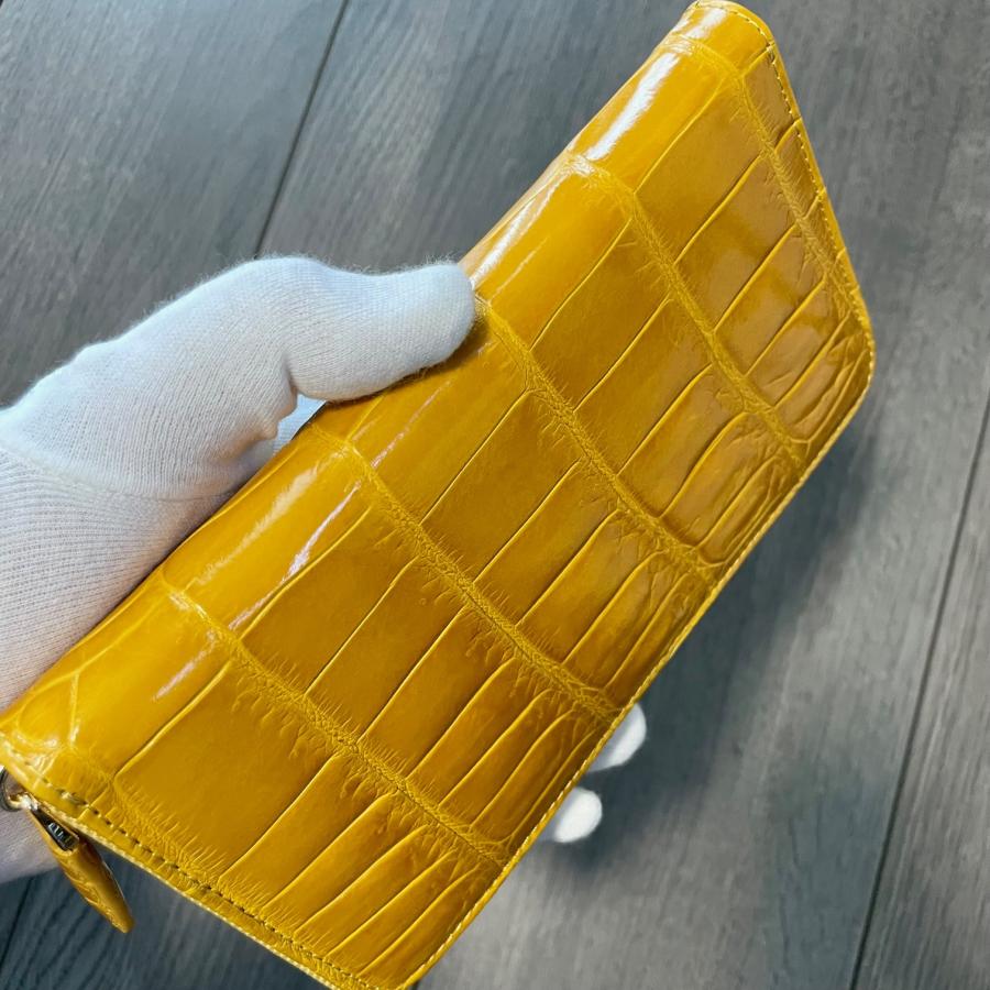 クロコダイル長財布 レディース長財布 クロコダイル 財布 シャイニング