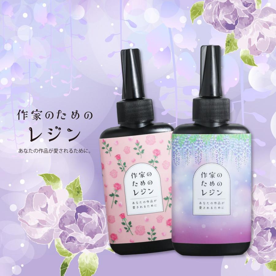 作家のためのレジン 日本製 uvレジン液 100g 選べるラベル UV-LED対応