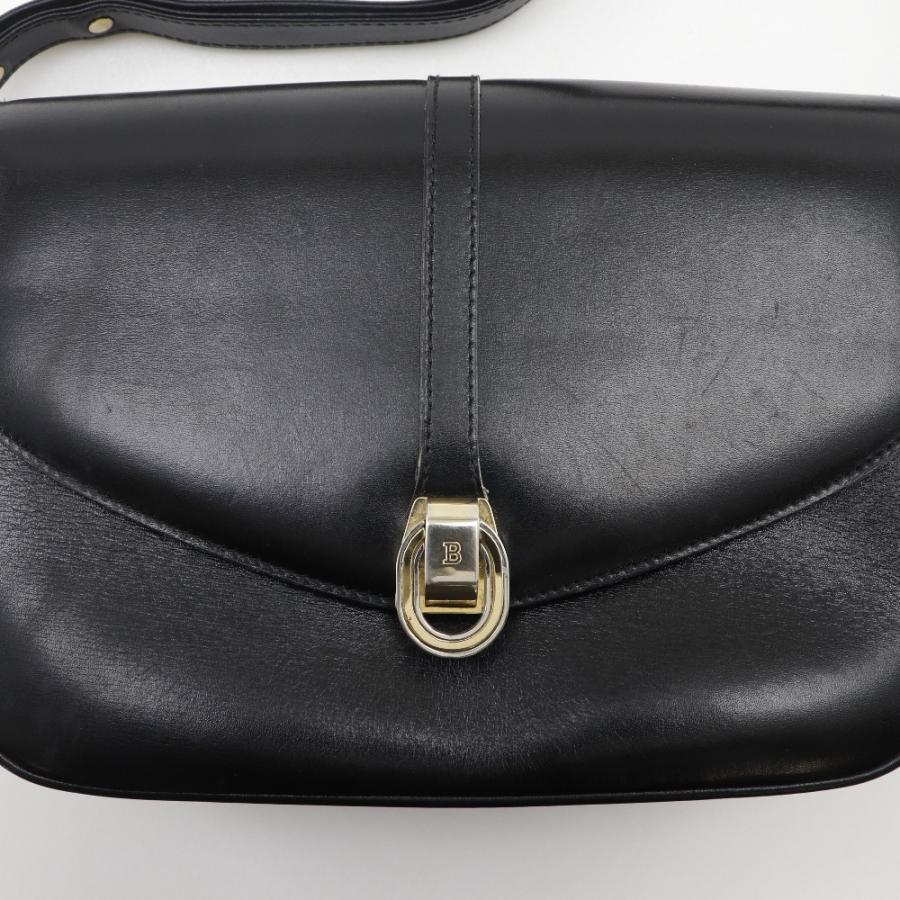 Bally（バリー） ヴィンテージ ショルダーバッグ レザー 黒 レディース