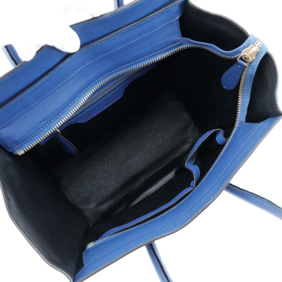 CELINE（セリーヌ） ラゲージマイクロ ハンドバッグ スウェード×カーフ