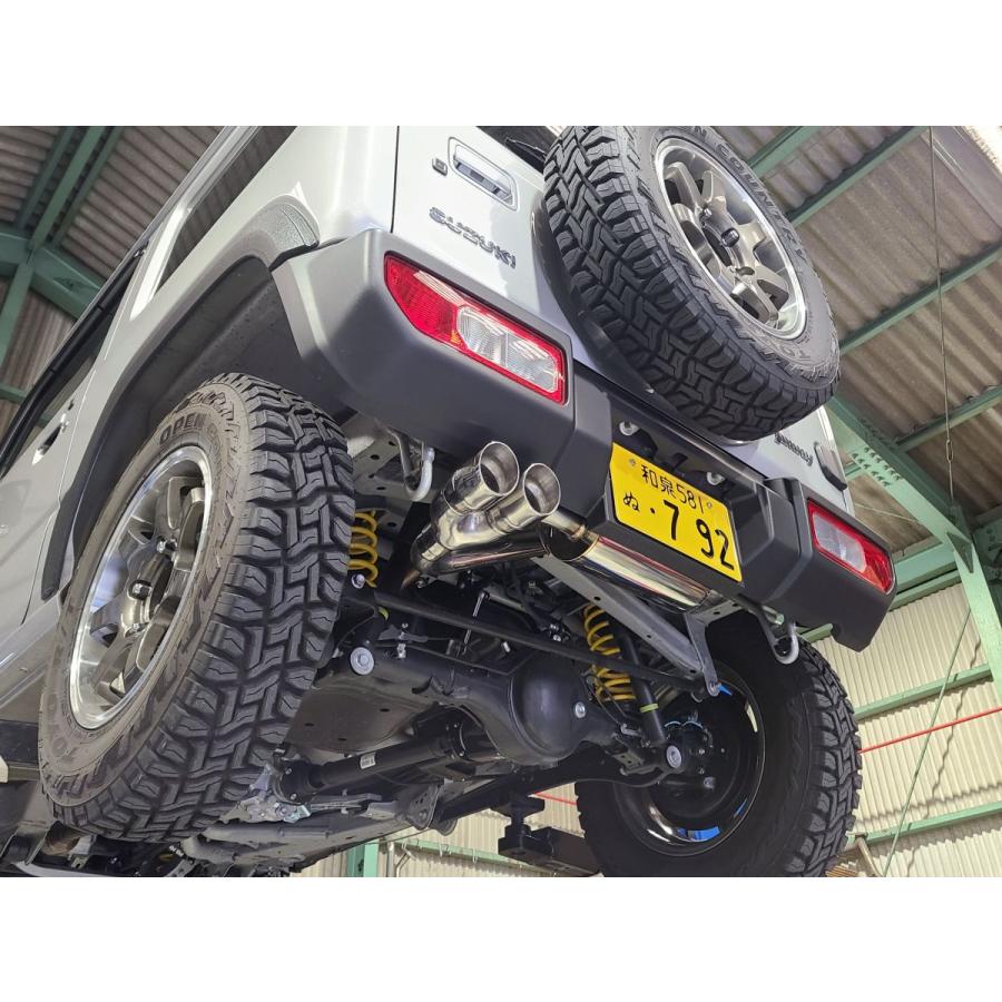 リバース 車検対応 ジムニー JB64W 左2本出し マフラー REV-20W
