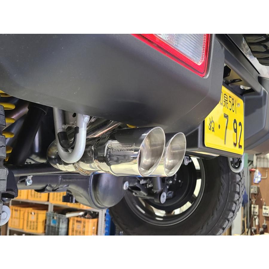 リバース 車検対応 ジムニー JB64W 左2本出し マフラー REV-20W