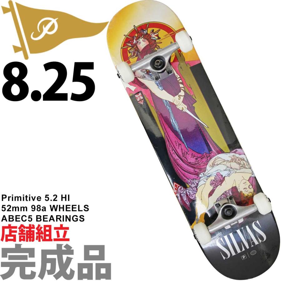 PRIMITIVE（プリミティブ） 8.25インチ スケボー コンプリート 完成品