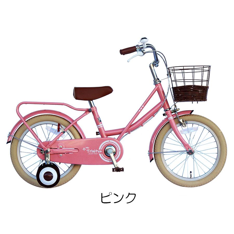 TRINITYplus キッズバイク 半藤カゴ 子供用 自転車 16インチ 本体 男