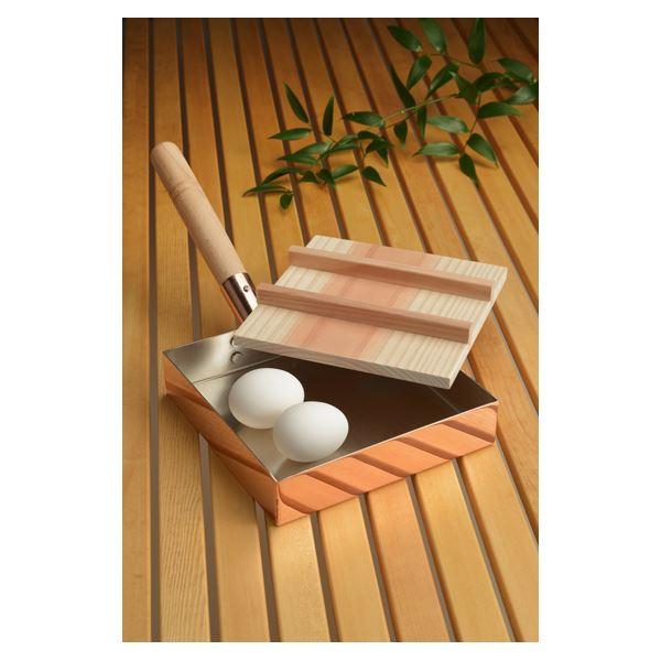 TS】銅製 本職用玉子焼き/卵焼き器 〔18cm×18cm 木蓋付き〕 日本製