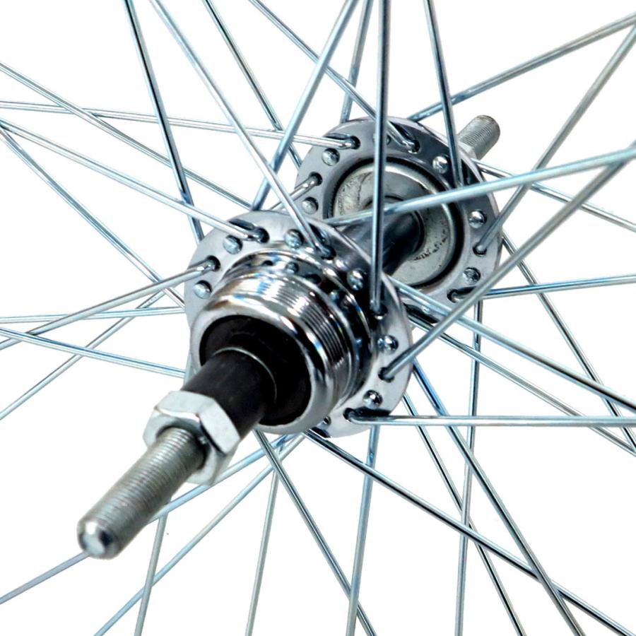 自転車ホイール 黒/緑 リムテープ付き ホイール フロント 700c 【公式