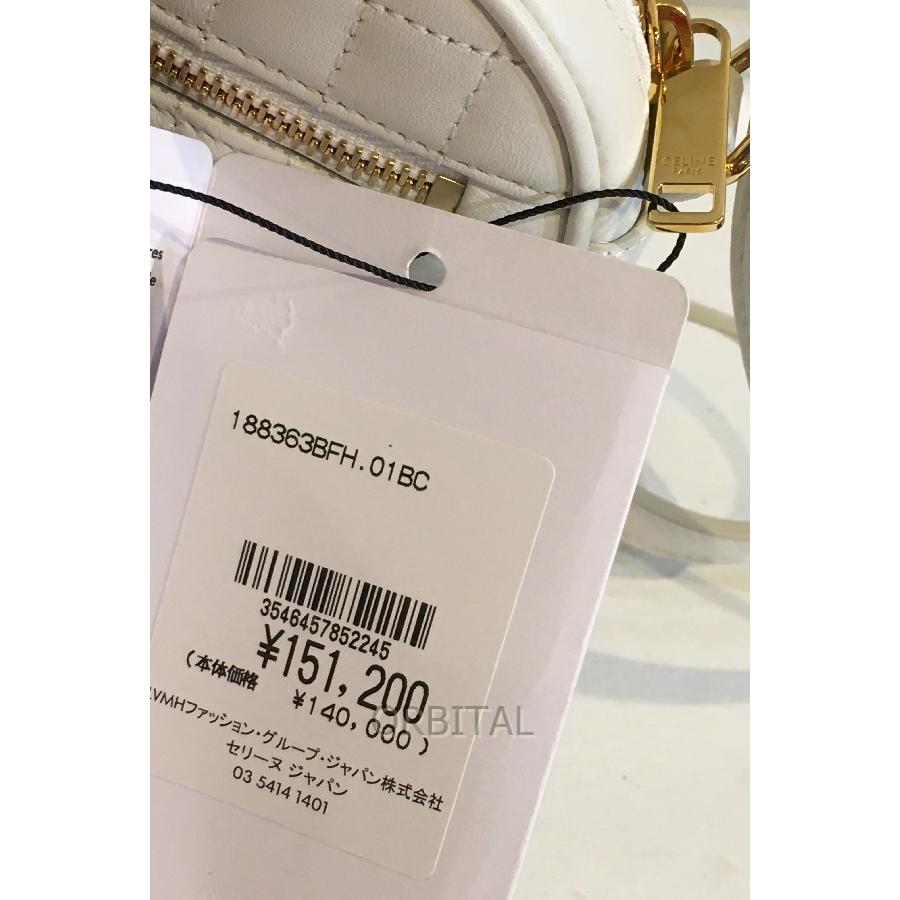 二子玉)CELINE セリーヌ 未使用 レザーキルティングショルダーバッグ