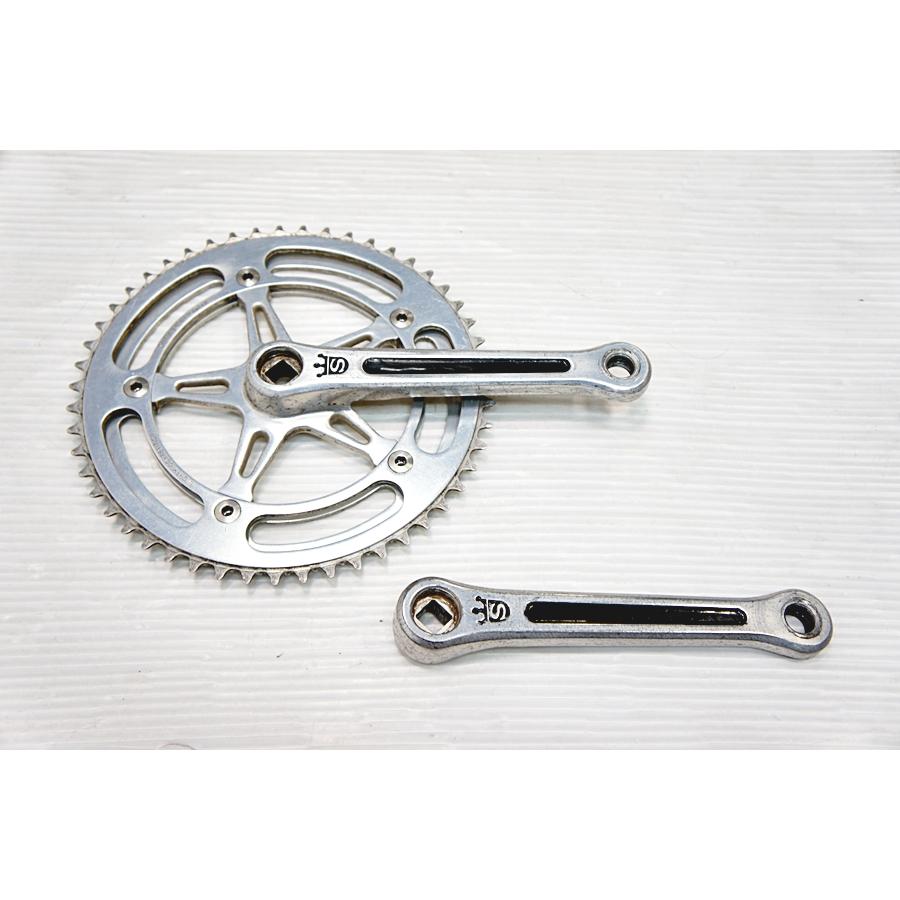 ▽▽スギノ SUGINO MIGHTY クランク 165mm 51-47T シルバー : サイクル
