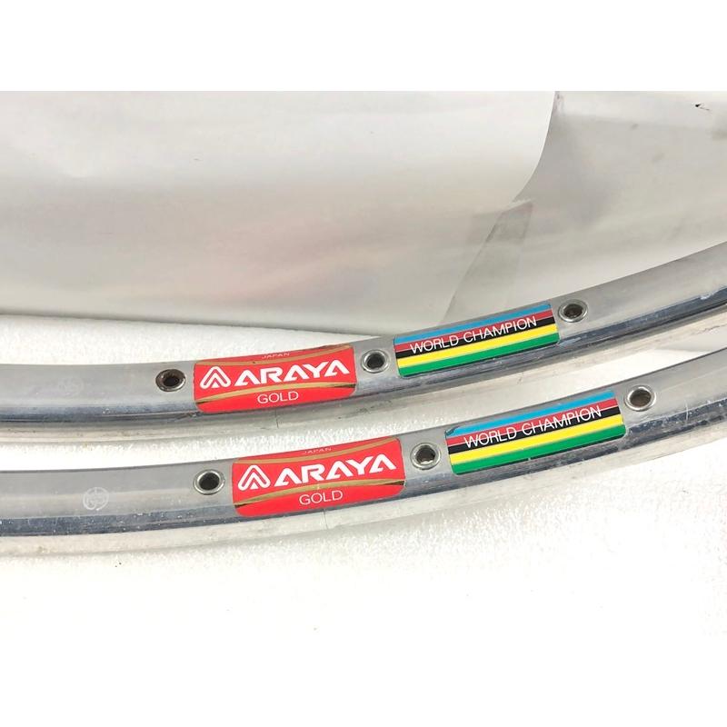 アラヤ ARAYA GOLD WORLD CHAMPION リム2本セット ヴィンテージ 700c