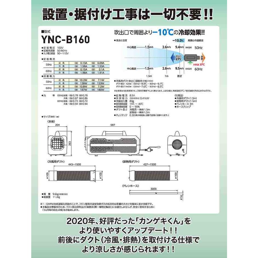 日動工業 日動工業(販売元山善) ポータブルスポットクーラー カンゲキ