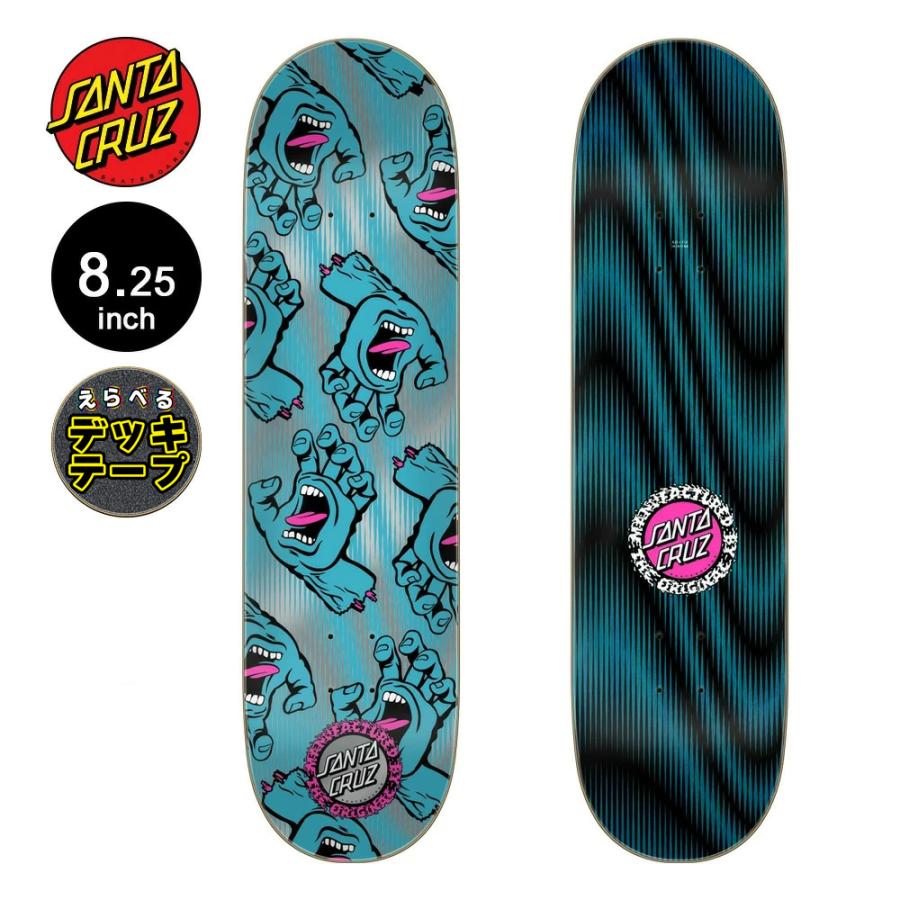 SANTA CRUZ（サンタクルーズ） スケボー デッキ 8.25 HANDS ALL OVER