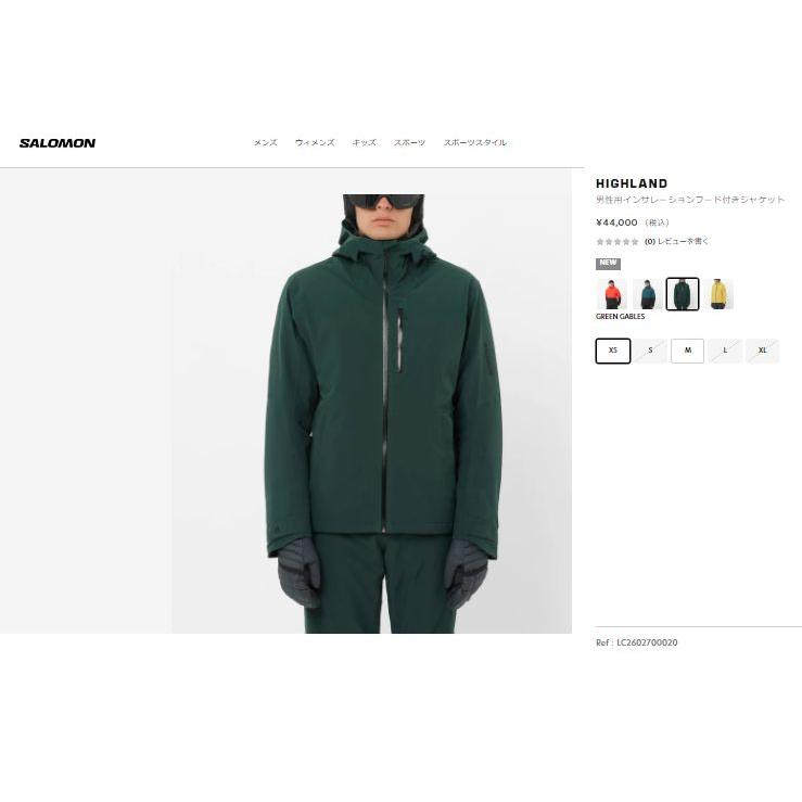 SALOMON（サロモン） スキーウェア 2026 SALOMON HIGHLAND JACKET