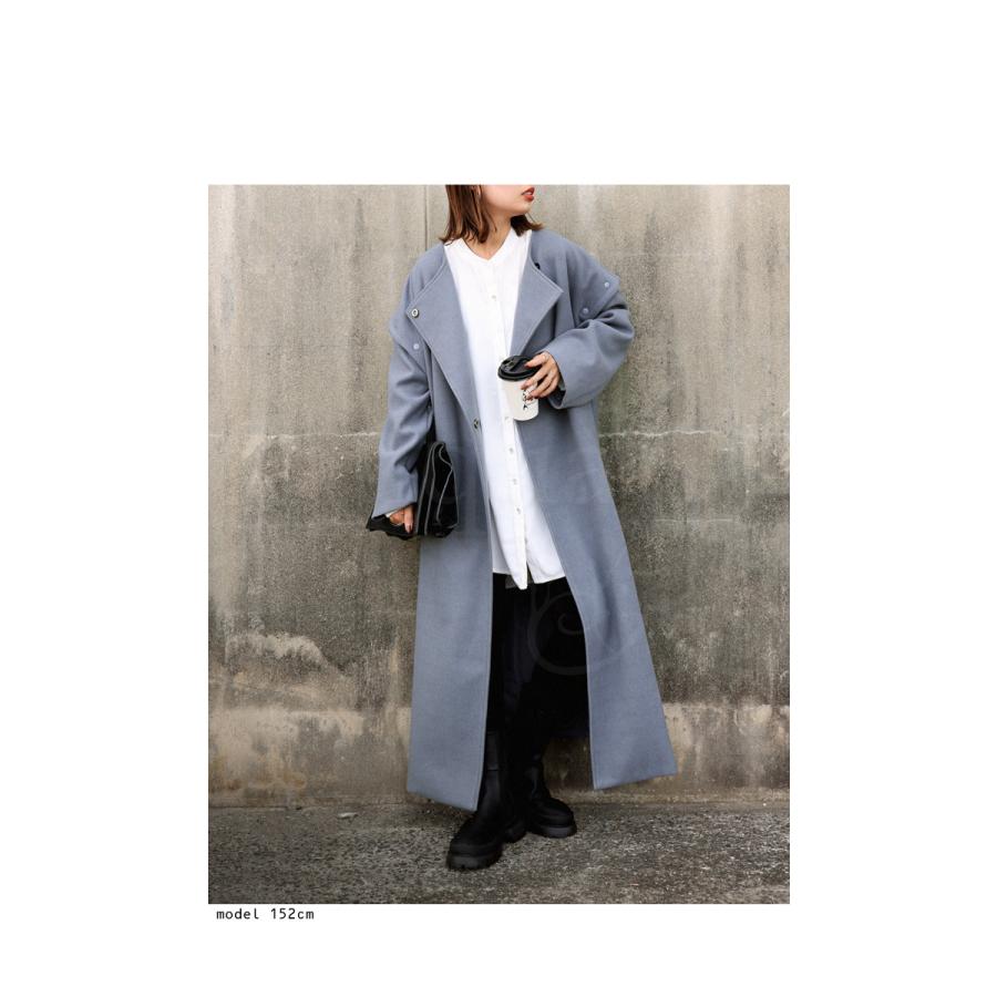 antiqua（アンティカ） 2WAY ロングコート レディース アウター コート