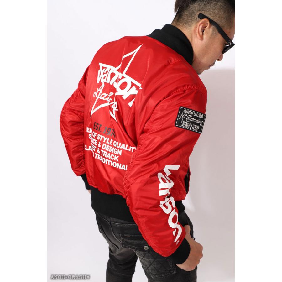 VANSON（バンソン） 48h限定P最大17倍!2/23pm23:59迄 MA-1 ライダース