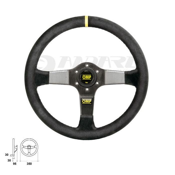 OMP ステアリング 350 カーボン Carbon D ディープコーンモデル (OD