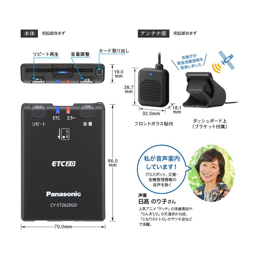 Panasonic（パナソニック） CY-ET2620GD ETC2.0車載器 アンテナ分離型