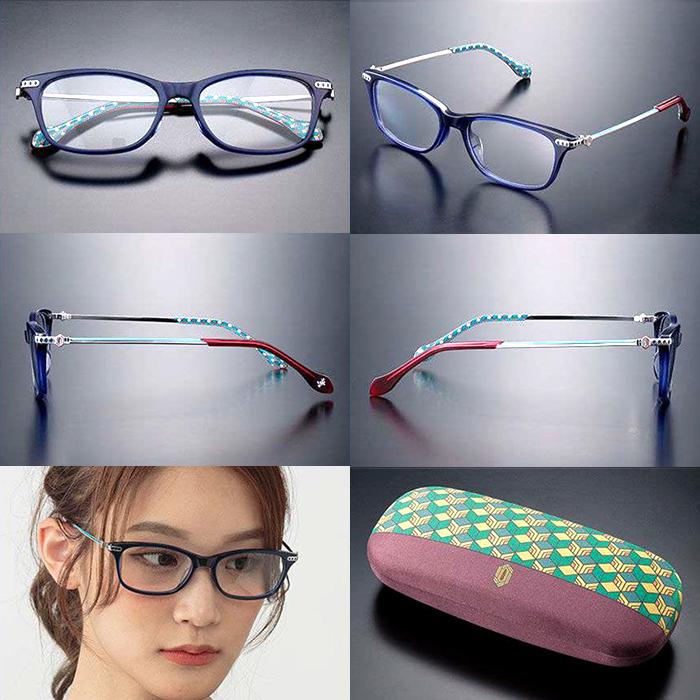 鬼滅の刃 メガネフレーム 冨岡 義勇 モデル アニメコラボ スクエア