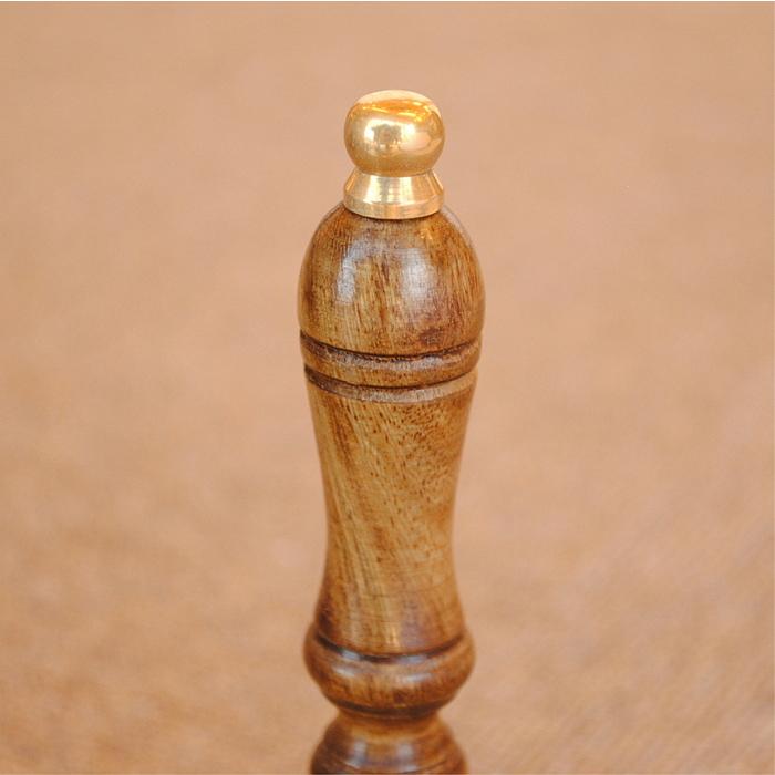 ハンドベル おしゃれ 真鍮製 ベル アンティーク調 木製 呼び鈴 雑貨