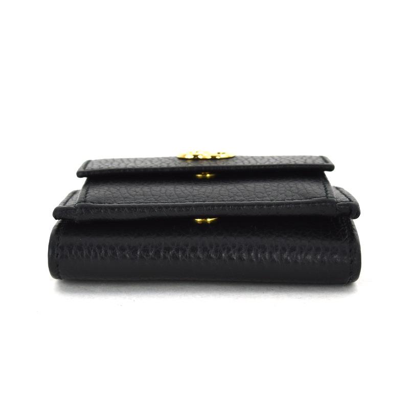 GUCCI（グッチ） 財布 三つ折り財布 523277 GGマーモント ブラック