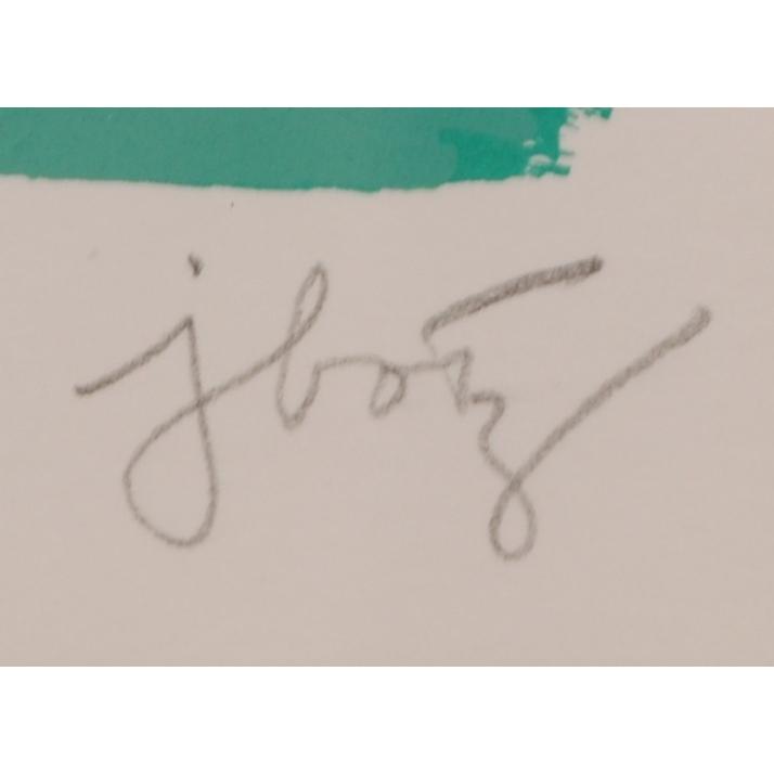 花 絵画 ポップアート シルクスクリーン 版画 ジョン・ボッツ 「花と