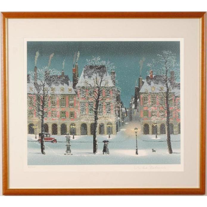 ミッシェル・ドラクロワ 恋人たちの四季・冬 パリ 絵画 風景画