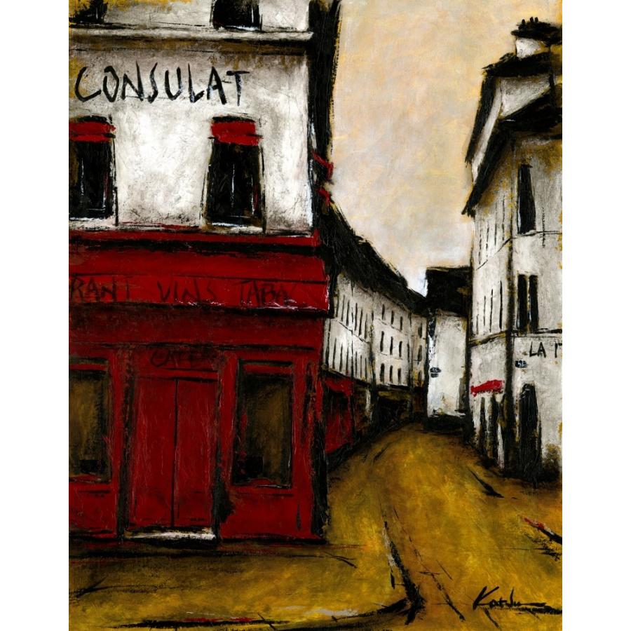 パリ 風景画 絵画 フランス 油絵 油彩画 中野克彦 「モンマルトル・2