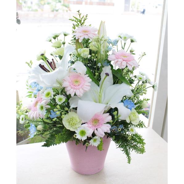 お花おまかせお供えアレンジL お盆 初盆 お供えアレンジ お悔やみ 御供