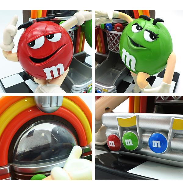 USED品 m&m's チョコレート ディスペンサー レッド グリーン ジューク