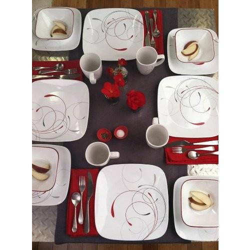 CORELLE（コレール） 食器16点セット スクエアー ディナーウェアー