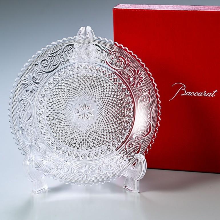 バカラ（Baccarat） プレート アラベスク デザートプレート 12cm