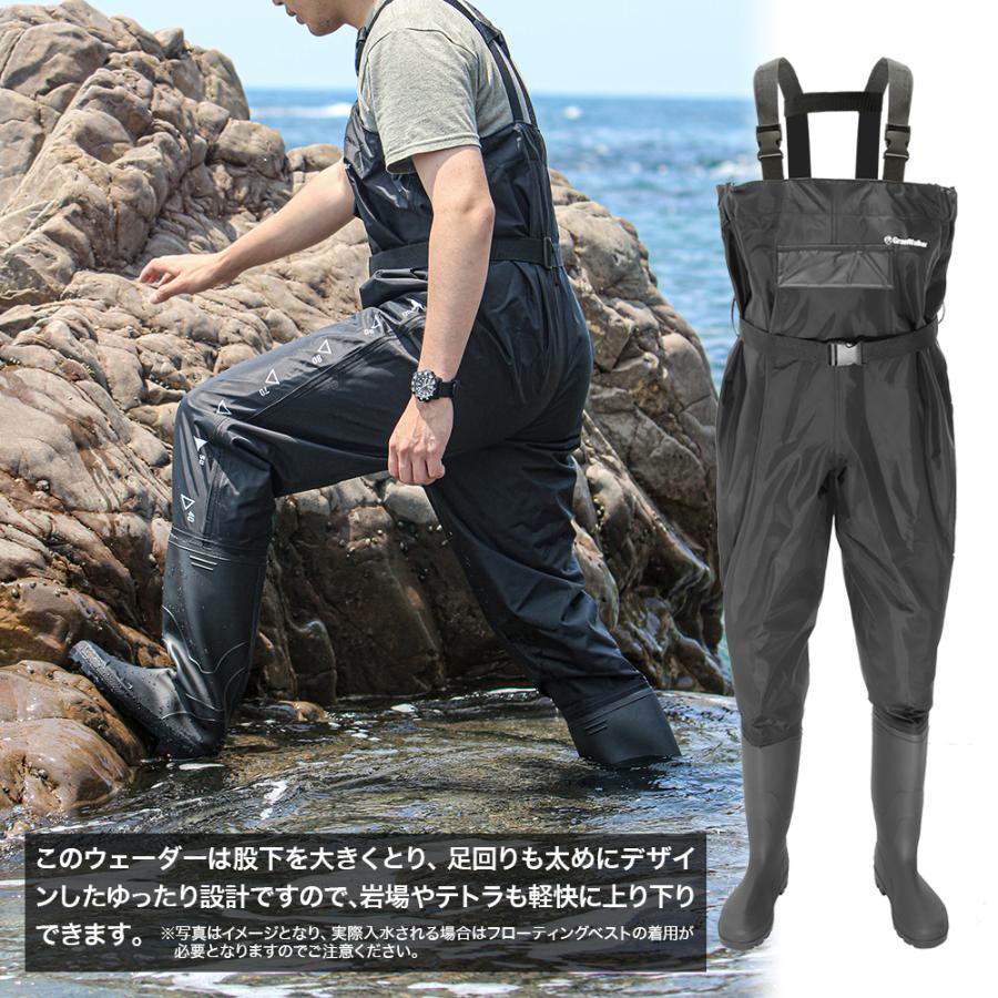 ウェーダー 釣り サーフ 海釣り 渓流 チェストハイウェーダー チェスト