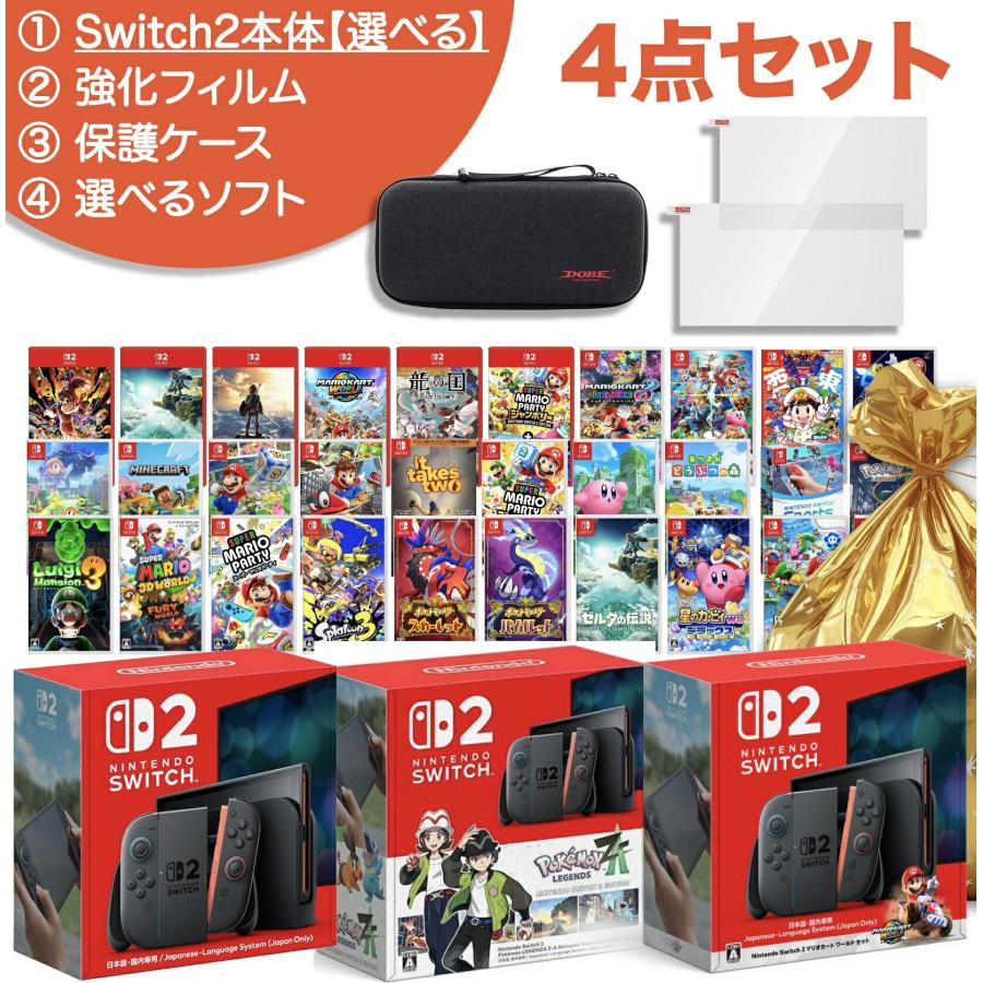 NS2 福袋 4点セット】 日本語・国内専用 マリオセット pokemonセット
