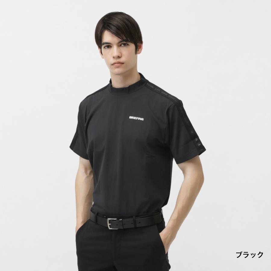 ブリーフィング ゴルフウェア 半袖シャツ 春 夏 MS LOGO LINE HIGHNECK