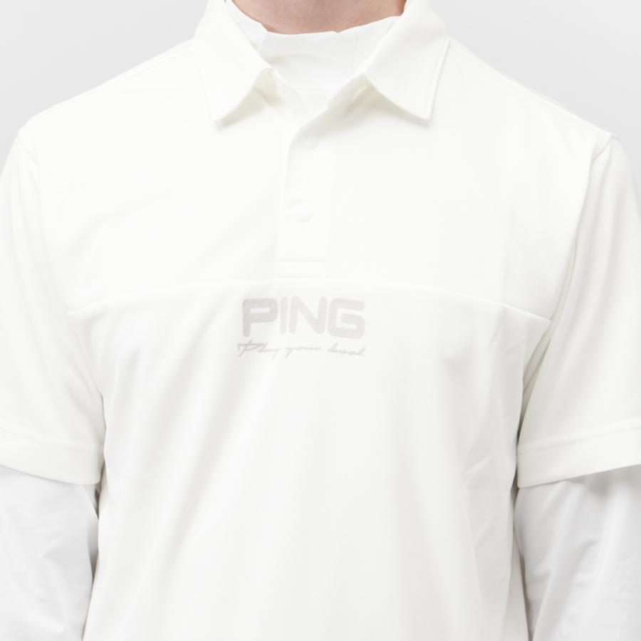 PING（ピン） ゴルフウェア セットシャツ 秋 冬 レイヤードツイン