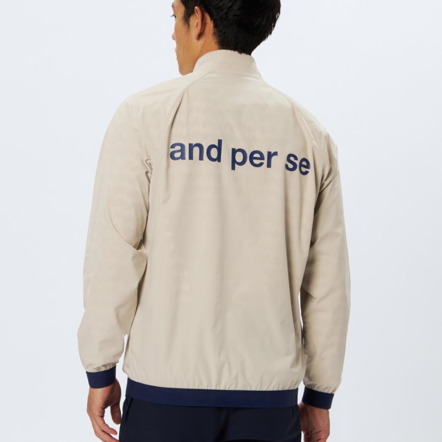 and per se（アンパスィ） ゴルフウェア 半袖ウインドブレーカー 秋 冬