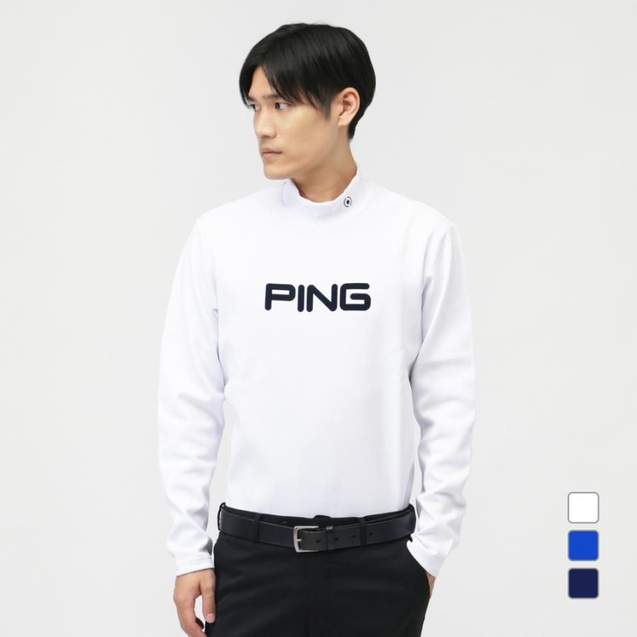 PING（ピン） ゴルフウェア 長袖シャツ 秋 冬 24FWニットスムース長袖