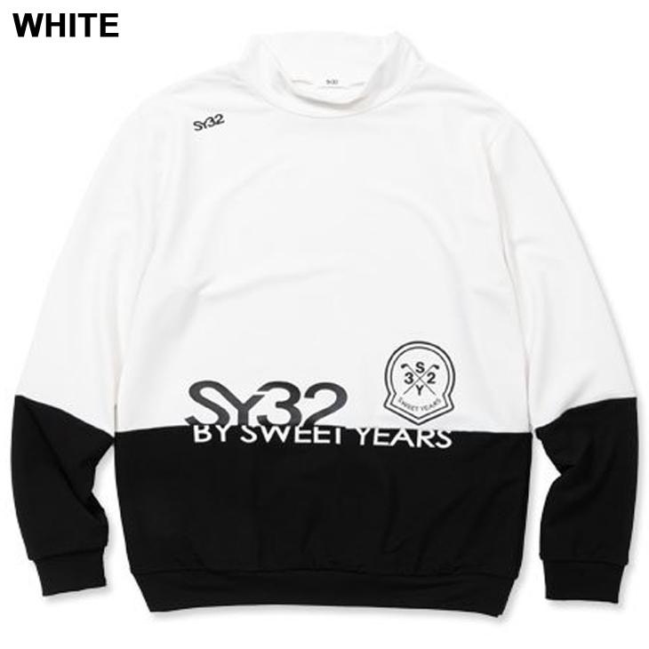 SY32 by SWEET YEARS GOLF メンズ モックネック 長袖シャツ スウィート