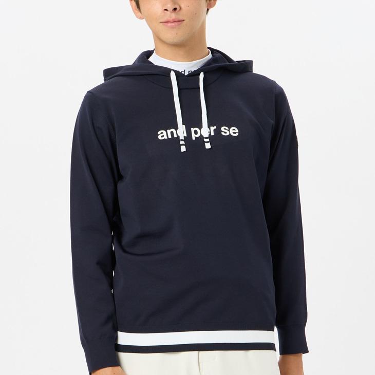 and per se（アンパスィ） パーカー 長袖 プルオーバー メンズ ゴルフ